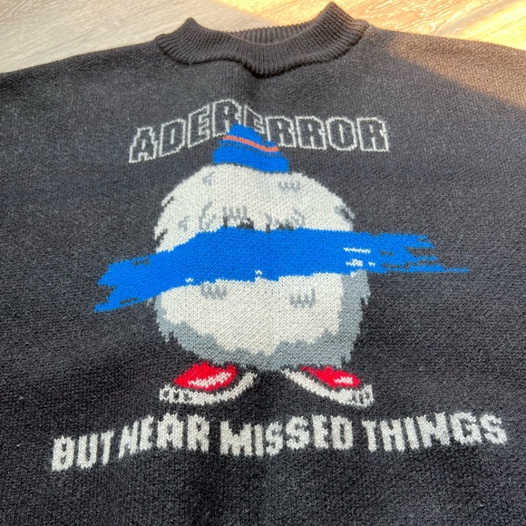 Ader error missed things black graphic sweater - Picture 5 of 12
